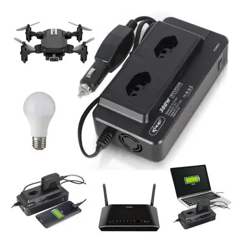 Inversor de Tensão Automotivo 300W