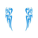 Adesivo Faixa Capô Carro Chamas Fogo Blaze Tribal Acessório Tuning