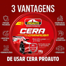 Cera automotiva de Carnaúba para Brilho Profundo ProAuto