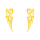 Adesivo Faixa Capô Carro Chamas Fogo Blaze Tribal Acessório Tuning