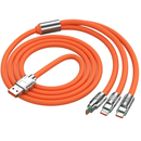 Cabo de Carregamento Rápido de Metal 3 em 1 (4706)