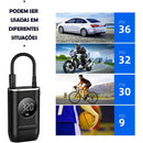 Mini Compressor de Ar Portátil Recarregável Digital USB