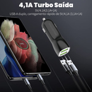 H'Maston CB-07 Carregador para Celular Veicular Carro Fonte 2 entradas USB