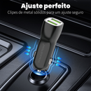 H'Maston CB-07 Carregador para Celular Veicular Carro Fonte 2 entradas USB
