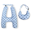 Almofada de Dormir em Forma de H com Encosto de Cabeça