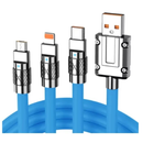 Cabo de Carregamento Rápido de Metal 3 em 1 (4706)