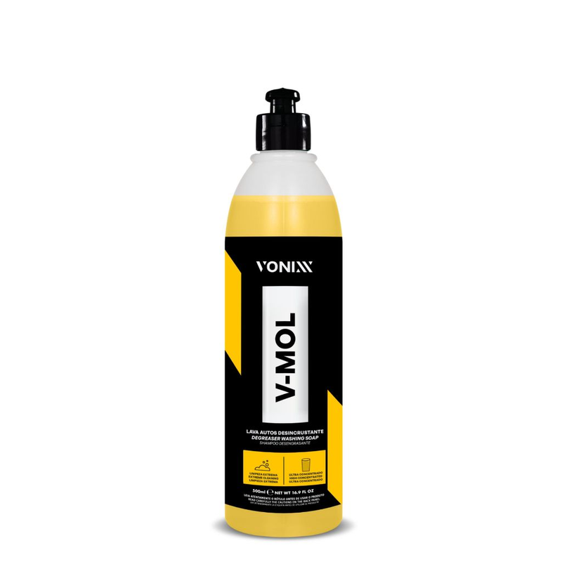 Shampoo Automotivo Vonixx V-Mol 500ml Lava Carro e Moto Limpeza Pesada