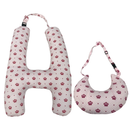 Almofada de Dormir em Forma de H com Encosto de Cabeça