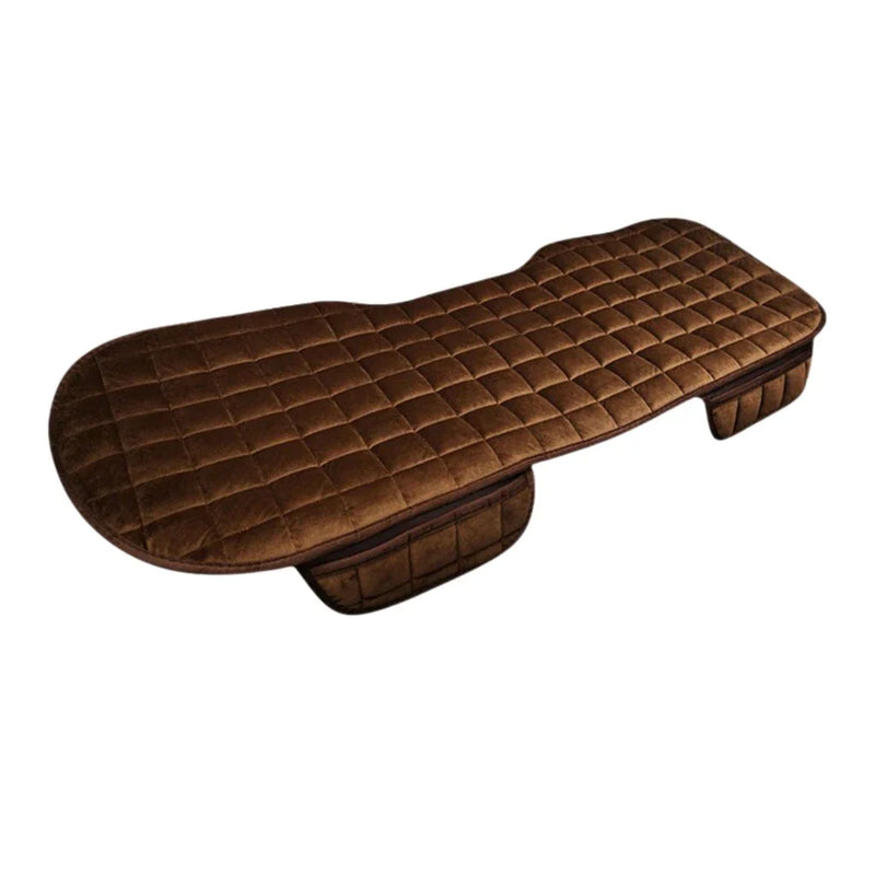 Capa de Assento Almofadada em Suede com Porta-Objetos